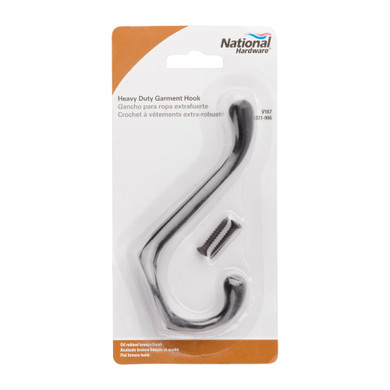 National Hardware Heavy Duty Garment Hook - Oil Rubbed Bronze