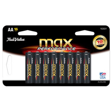 True Value Max Performance Alkaline Aa Batteries - 16 Pk