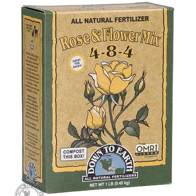 Down To Earth 4-8-4 Rose & Flower Fertilizer - 1 lb