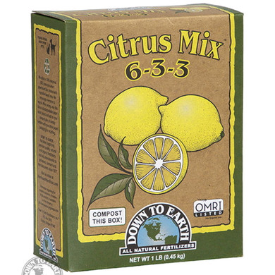 Down To Earth 6-3-3 Citrus Mix Fertilizer - 1 lb