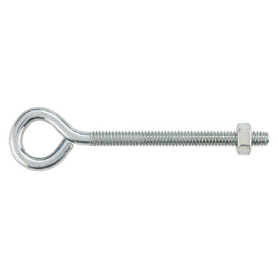 National Hardware Zinc Plated Eye Bolt - 1/4" X 4"