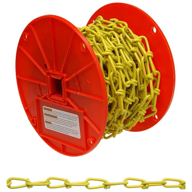 Campbell 2/0 Yellow Double Loop Chain - Sold By Foot