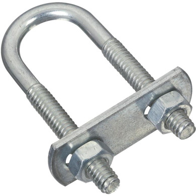 National Hardware Zinc Plated U Bolt - 1/4" X 3/4" X 2-1/2"