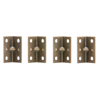 National Hardware Antique Brass Corner Brace - 1-1/2" X 3/4"