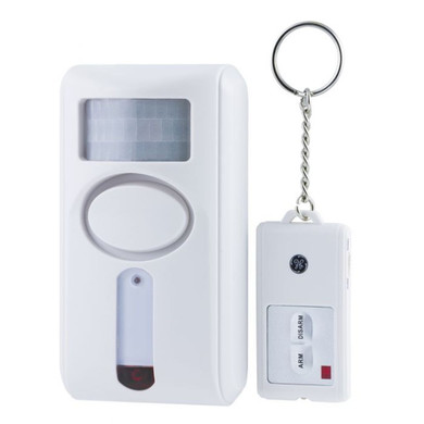 Ge Personal Security Motion Sensing Alarm With Keychain Remote - White