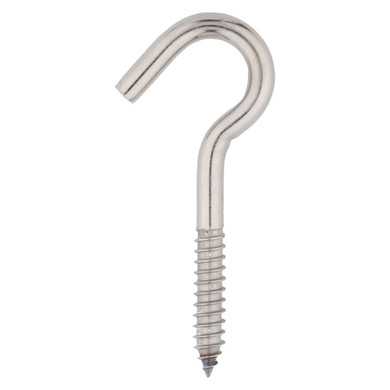 National Hardware Stainless Steel Screw Hook - 3/8" X 4-7/8"