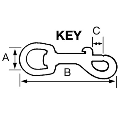 Campbell Zinc Plated Swiveling Round Eye Spring Snap - 3/4"