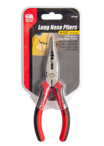 Gardner Bender Long Nose Plier With Cutter And Crimper - Red