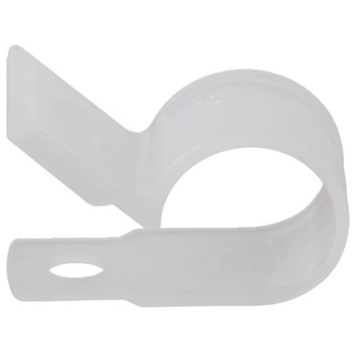 Gardner Bender White Plastic Cable Clamp - 15 pk - 3/8"