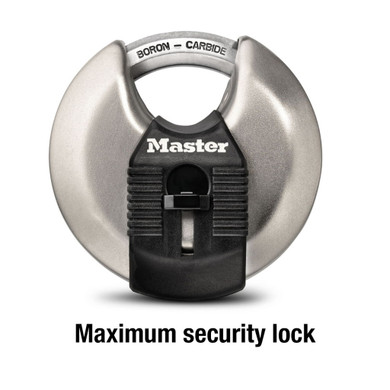 Master Lock Wide Magnum Stainless Steel Discus Padlock - 2-3/4"