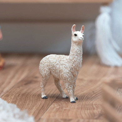 Schleich White Llama Toy - 2-3/4" X 1" X 3-3/4"