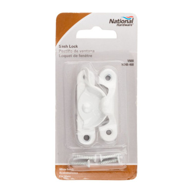 National Hardware White Sash Lock