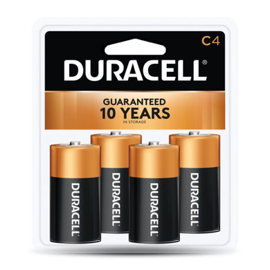 Duracell C Coppertop Alkaline Batteries - 4 pk