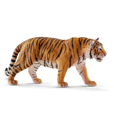 Schleich Tiger Figurine - 5-1/8" X 1-1/4" X 2-3/8"
