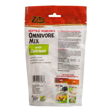 Zilla Reptile Munchies Omnivore Mix with Calcium - 4 oz