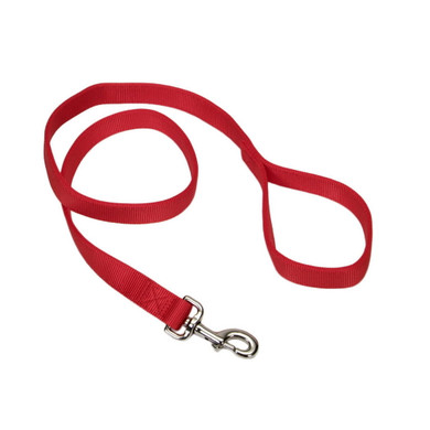 Coastal Pet Red Nylon Double-ply Dog Leash - 1" X 4'