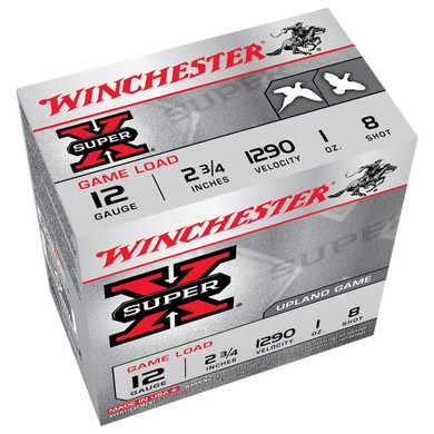 Super X Game Load 8 Shot Ammo - 12 ga - 2-3/4"