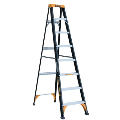 Dewalt 225 Lb Type Ii Fiberglass Step Ladder - 8'