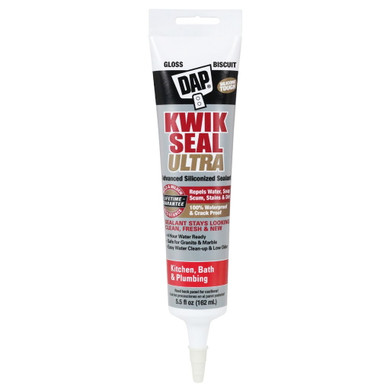 Dap Kwik Seal Ultra Gloss Biscuit Advanced Kitchen & Bath Sealant - 5.5 oz