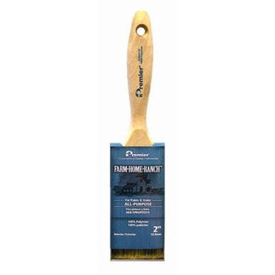 Premier Paint Roller Farm Home Ranch All Purpose Flat Sash Paint Brush - 2"