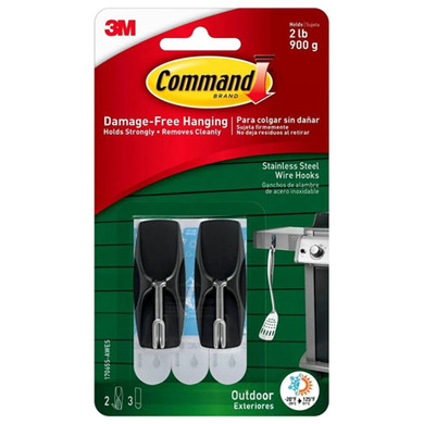 Command Outdoor Stainless Steel Wire Hook - 2 lb