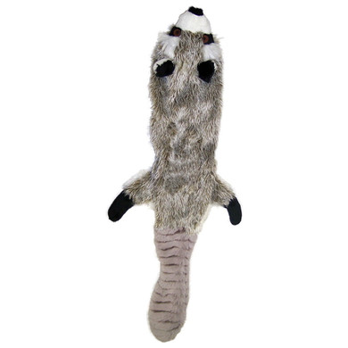 Spot Mini Skinneeez Stuffingless Raccoon Dog Toy - 14"