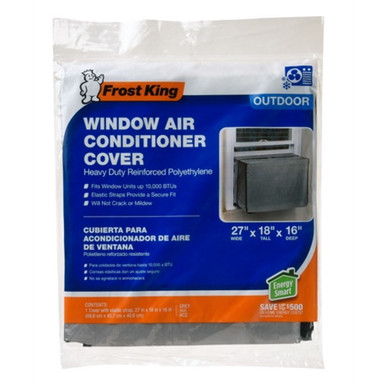 Frost King Outside Window Air Conditioner Silver Covers - 18" X 27" X 16"