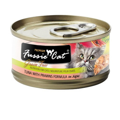 Fussie Cat Grain Free Tuna With Prawns Formula In Aspic - 2.8 Oz