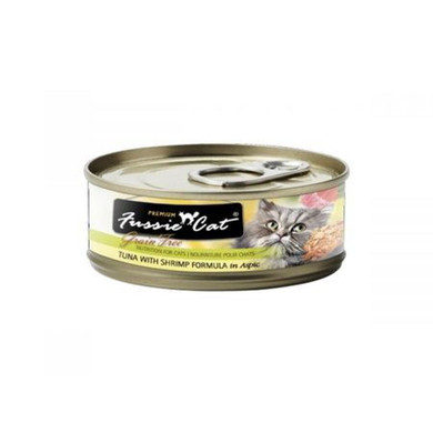 Fussie Cat Grain Free Tuna with Shrimp Formula in Aspic - 2.8 oz