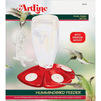 Audubon Plastic Window Mount Hummingbird Feeder - 12 Oz