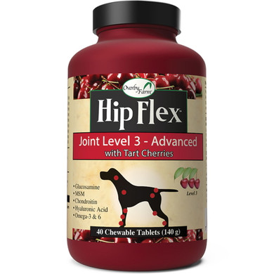 Naturvet Overby Farm Hip Flex Joint Level 3 Chewable Tablet - 40 Ct