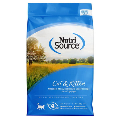 NutriSource Chicken Meal, Salmon and Liver Recipe Cat and Kitten Food
