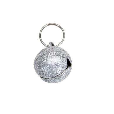 Coastal Pet Frosted Designer Sparkle Round Cat Bell - Silver