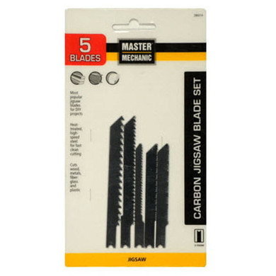 Master Mechanic Carbon Jig Saw Blade Set - 5 Pcs