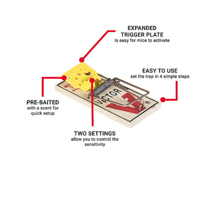 Victor Easy Set Mouse Trap - 2 pk