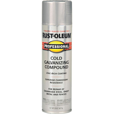 Rust-oleum Professional Cold Gray Galvanizing Compound Spray Paint - 20 oz