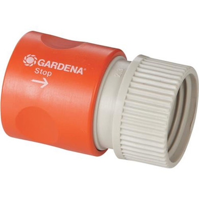 Gardena Classic Quick Hose End Connector With Water-stop - 5/8" X 5/8"