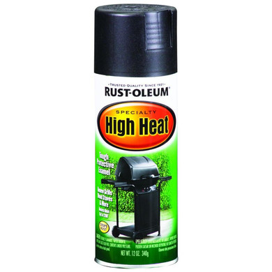 Rust-oleum High Heat Enamel Spray Paint - Bar-b-que Black