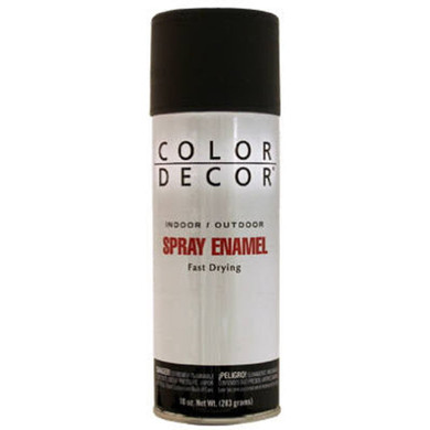 Color Decor Wrought Iron Flat Black Indoor/outdoor Spray Enamel - 10 Oz