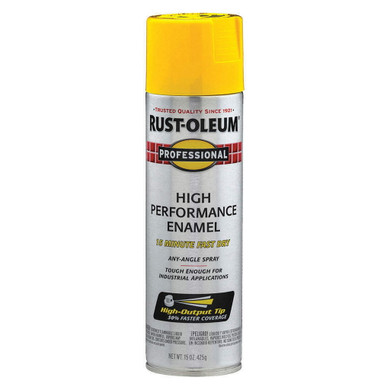 Rust-oleum Professional Safety Yellow High-performance Enamel Spray Paint - 15 Oz