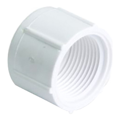 Genova Plastic Female Pipe Thread Cap - White