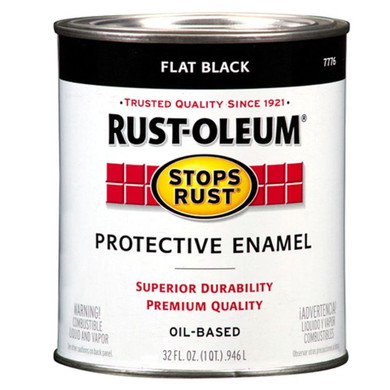 Rust-oleum Stops Rust Protective Enamel Brush-on Paint - Flat Black