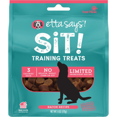 Etta Says Sit Bacon Training Treat - 6 Oz