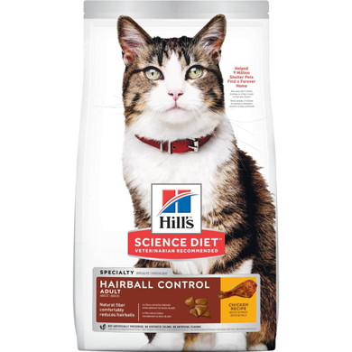 Hill's Science Diet Adult Hairball Control Cat Food - 3.5 Lb