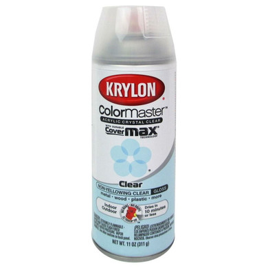 Krylon Colormaster Acrylic Crystal Clear Gloss Spray - 11 Oz