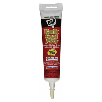 Dap Kwik Seal Plus Biscuit Kitchen & Bath Adhesive Sealant - 5.5 Oz