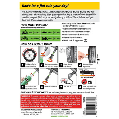 Slime Emergency Tire Sealant - 16 oz