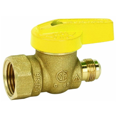 Homewerks Gas Heater Ball Valve - 9/16" X 1/2"
