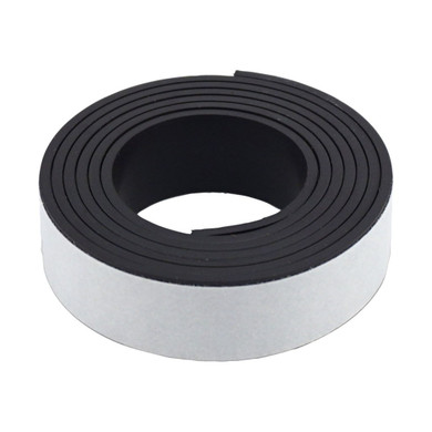 Magnet Source Flexible Magnetic Strip Tape with Adhesive - White/black