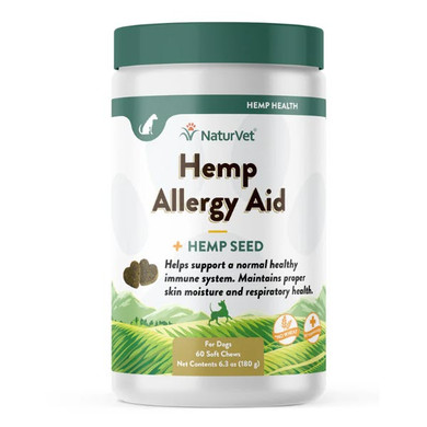 Naturvet Hemp Allergy Aid Soft Chew - 60 ct
